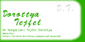 dorottya tejfel business card